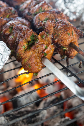 Ātrais cūkgaļas šašliks