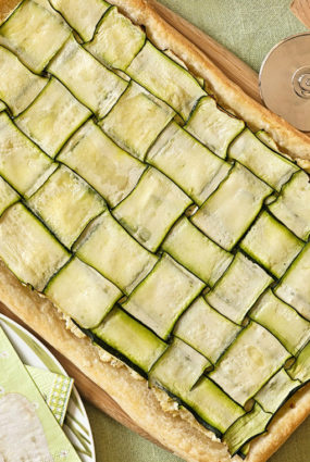 Pīrāgs ar cukīni un rikotu