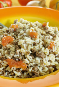 Garšaugu rīsi ar malto gaļu – Variācija par Arroz de Carreteiro