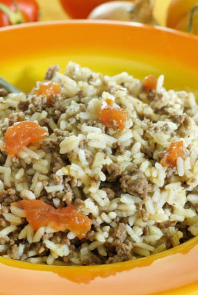 Garšaugu rīsi ar malto gaļu – Variācija par Arroz de Carreteiro