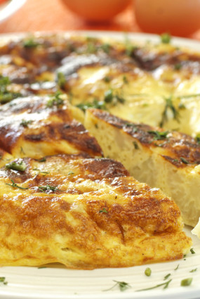 Puķkāpostu omlete