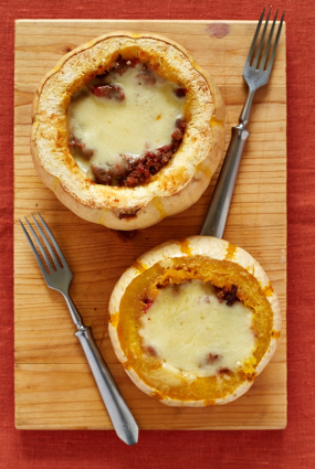 Pildīti individuālie mini lazanjas ķirbīši