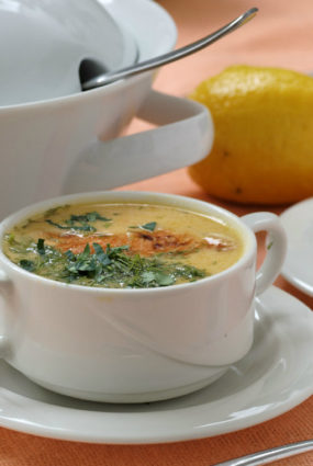 Laša krēmzupa ar Čedaras sieru