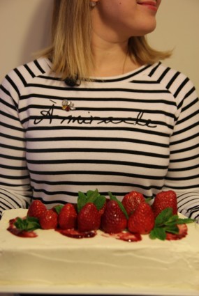 Zemeņu un vaniļas kūka