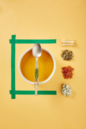 Ķirbju un ābolu zupa