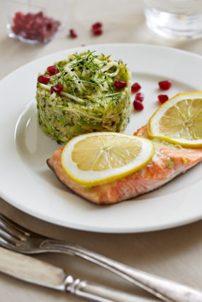 Vasabi lasis un zaļā kvinoja