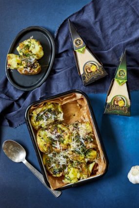 Kraukšķīgie kartupeļi ar “Džiugas” sieru