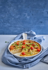 Brokastu sacepums ar spageti