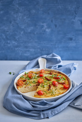 Brokastu sacepums ar spageti