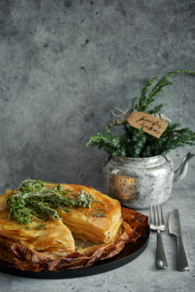 Sakņu dārzeņu gratēns