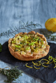 Puravu un citronu tarte