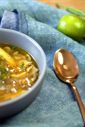 Sēņu ingvera buljonzupa