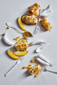 Vaniļas un mango kārtainās kūciņas