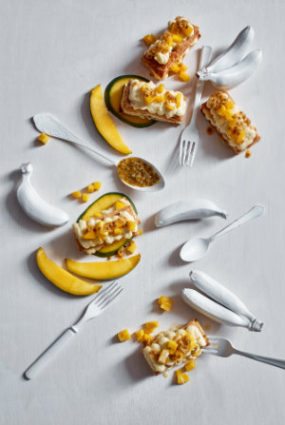 Vaniļas un mango kārtainās kūciņas