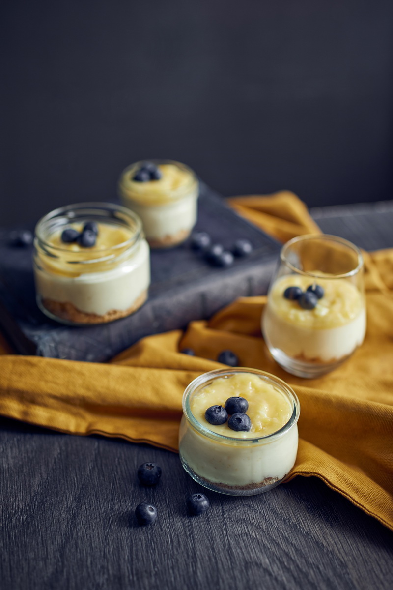 Citronu siera kūkas