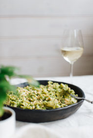 Pasta ar brokoļu mērci