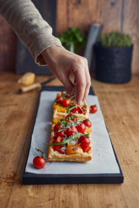 Krāsainās dārzeņu tartes