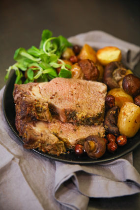 Cepetis ar sinepju garoziņu un dārzeņiem