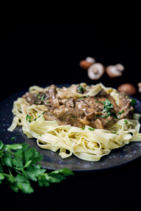 Liellopu gaļas stroganovs
