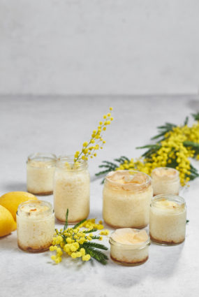 Rīsu pudiņš ar citronu un karameli