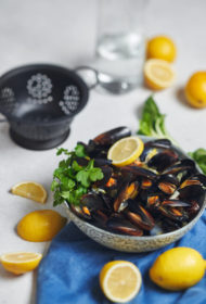 Alū vārītas mīdijas