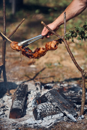 Uz uguns ceptas paipalas