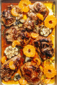 Vistas šķiņķīši mandarīnu glazūrā