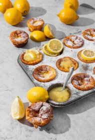 Gaisīgie citronu groziņi