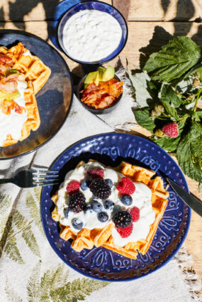 Biezpiena vafeles brokastīm