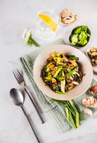 Brokoļu un austersēņu voks ar mīdijām