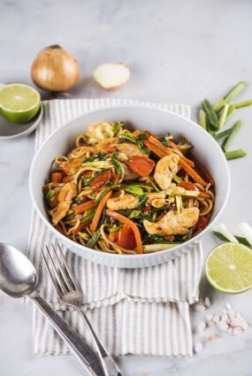 Vistas filejas voks kimči mērcē ar dārzeņiem