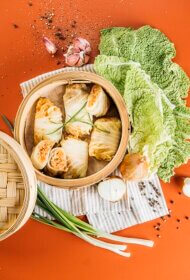 Kāpostu tīteņi ar tofu