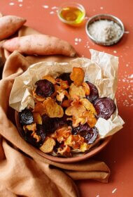 Kraukšķīgie dārzeņu čipsi