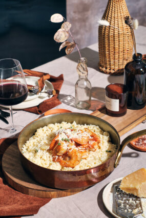 RISOTO AR CEPTĀM TĪĢERGANELĒM