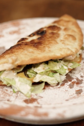 Kraukšķīgais vistas smash tako