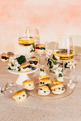 Sāļās un saldās putotā krēma kabatiņas